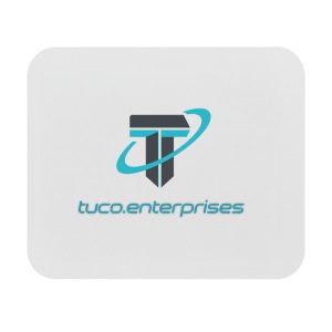 Tuco.Enterprises Logo Mouse Pad — Branded Rectangular Desk Mousepad
