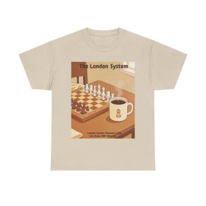 Chess Café T-Shirt — 'The London System' Vintage Chess Tee
